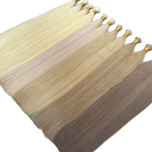Postiches # 27 RONGXIN 100g Extensions de cheveux humains blonds, Cheveux vierges vietnamiens, Mèches de cheveux à bandes adhésives pour femmes noires - Product Image 3