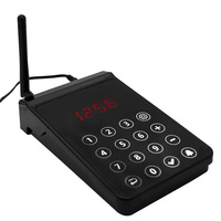 Système de téléavertisseur de restaurant sans fil avec 10 sous-verres Beepers étanches pour Cafe Shop Food Court ou Bar-Système d'appel sans fil