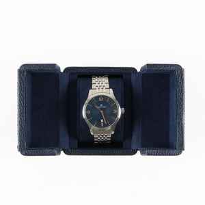 Premium Leatherette <b>Watch</b> <b>Case</b> with Velvet Interior Protective Storage Box for Single Wristwatch Travel and Display - Product Image 1