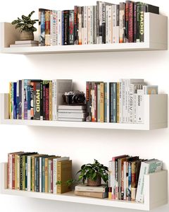 Estantes Flotantes de Madera Modernos Personalizados de Fábrica, Paquete de 3, Estante de Pared para Libros, Estante Decorativo de Madera para Sala de Estar - Product Image 1