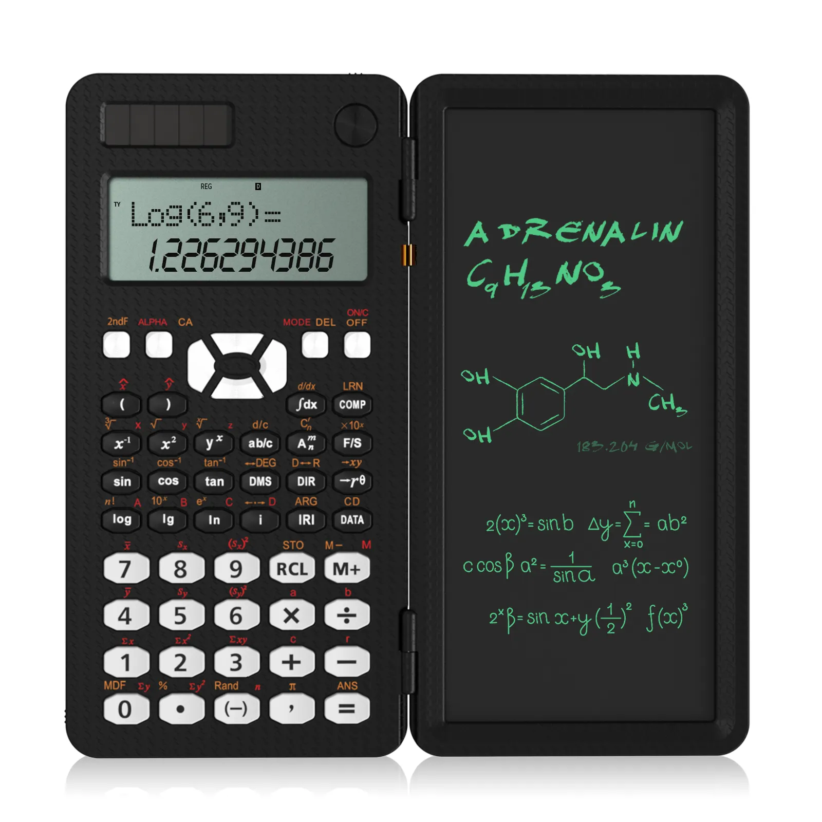 NEWYES-calculadora científica de ingeniería, 991MS, 10 + 2, gran potencia Solar, 349 funciones, Bloc de notas