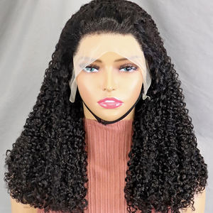 Letsfly Hair Pixie Curly 250% Density Pre-plucked Natural Hair 4/30 #   Perruques frontales en dentelle 13x4, cheveux humains, 12-22 pouces, vente en gros - Product Image 3