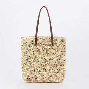 Bolso de Hombro de Mujer Estilo Japonés Coreano Mori Artístico, de Papel Calado y Ganchillo, con Cierre de Cremallera, de Poliéster y Algodón, Tanjing - Product Image 6