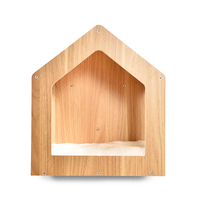 Meubles pour animaux de compagnie en bois, étagère à grimper, table, montage mural, ensemble de meubles pour chat, hamac, condo, griffoir, vente en gros, OEM personnalisé disponible