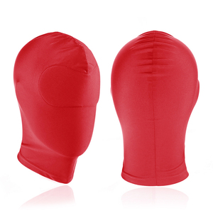 Máscara de Cabeza de <span class=keywords><strong>Bandido</strong></span> para Juegos de Rol en Pareja, Máscara de Restricción para Esclavos, Máscara Fetiche con Boca Abierta - Product Image 6