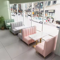 Ensemble de chaises de salle à manger pour restaurant Offre Spéciale Mobilier café bon marché Table Booth canapé pour café