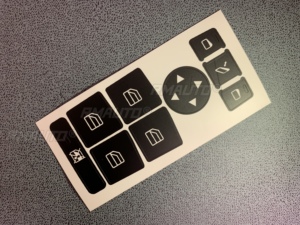 Pegatinas de Reparación para Botones de Elevalunas de Coche, para Mercedes Benz 08-14 W204 C300 C350, Kit de Reparación de Botones, Reparan Botones Desgastados y Feos - Product Image 4