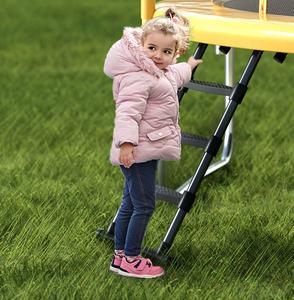 Escalera Universal de 3 Peldaños para <span class=keywords><strong>Trampolín</strong></span> Infantil, con Peldaños Anchos Antideslizantes, Suave y Segura, Capacidad de 220 Libras - Product Image 1