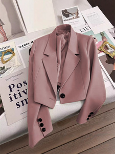 2025 primavera otoño verde esmeralda chaqueta de mujer tamaño pequeño traje de moda <span class=keywords><strong>para</strong></span> todas las estaciones <span class=keywords><strong>para</strong></span> <span class=keywords><strong>niñas</strong></span> - Product Image 5