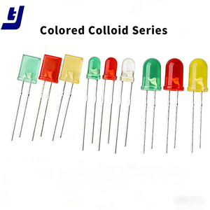 Горячая распродажа: DIP RGB LED диоды 3 мм, 5 мм, круглая головка, общий анод, 3/4 контакта, рассеянные, для сквозного монтажа - Product Image 4