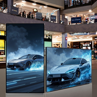 Pantalla LCD Comercial de Señalización Digital de 21.5/32/43/50/55/65 Pulgadas HD Slim para Montaje en Pared con Software CMS