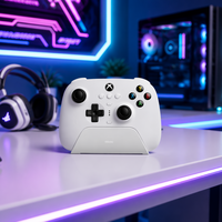 Joystick de Juego Estable, Cómodo y Antideslizante para Dispositivos Xbox, Computadoras, Entretenimiento en el Hogar y Juegos