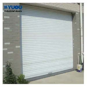 Porta avvolgibile in alluminio residenziale automatica | Cancello avvolgibile esterno in metallo per Garage