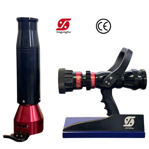 Buse de pulvérisation multifonctionnelle réglable avec poignée pistolet pour eau et mousse, buse d'incendie avec raccord pour la lutte contre l'incendie - Product Image 4