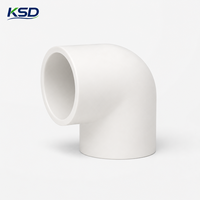 Coude de raccordement U-PVC pour alimentation en eau, haute résistance, PN10 PN16, homologué ISO CE, à souder par solvant, 90 et 45 degrés