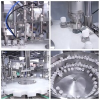 Machine de remplissage, de bouchage et d'étiquetage automatique pneumatique Visla pour liquides oraux et réactifs, pour compte-gouttes et huiles, 15 ml