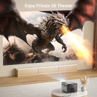Projecteur DLP 3D 4K BYINTEK R90 Max, 1100 ANSI réels - Mise au point automatique laser AI, Android 11, WiFi 6, Microphone, Home Cinéma, Beamer