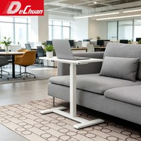 Bureau d'ordinateur portable réglable en hauteur en forme de C de l'usine de Foshan pour utilisation sur le côté du canapé ou au bureau à domicile