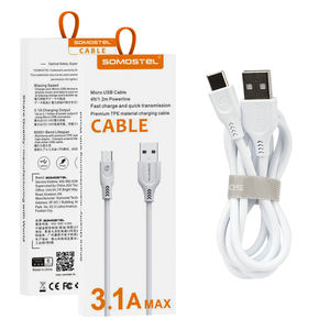SOMOSTEL, el más vendido, Cable de carga rápida 3.1A, Cable TPE, <span class=keywords><strong>USB</strong></span>, <span class=keywords><strong>Tipo</strong></span> <span class=keywords><strong>C</strong></span>, Para Celular, Carga rápida para <span class=keywords><strong>iPhone</strong></span> 16 15 <span class=keywords><strong>14</strong></span> - Product Image 1