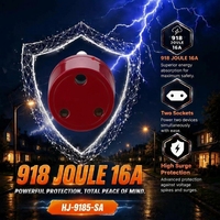 Parafoudre Huijun 16A 250V 918J avec protection de signal, 3680W et garantie de 2 ans pour la protection domestique contre la foudre
