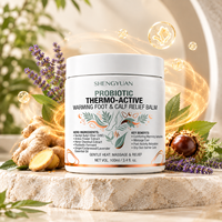 Baume de massage chauffant thermo-actif probiotique fermenté pour pieds et mollets 100ml Soin botanique des pieds Bien-être après l'activité OEM ODM