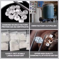 Diamantes Sueltos Cultivados en Laboratorio, Certificados por IGI, CVD HPHT VVS VS, Corte Brillante Redondo, Proveedor Mayorista para Joyería, 3mm 0.8-4mm