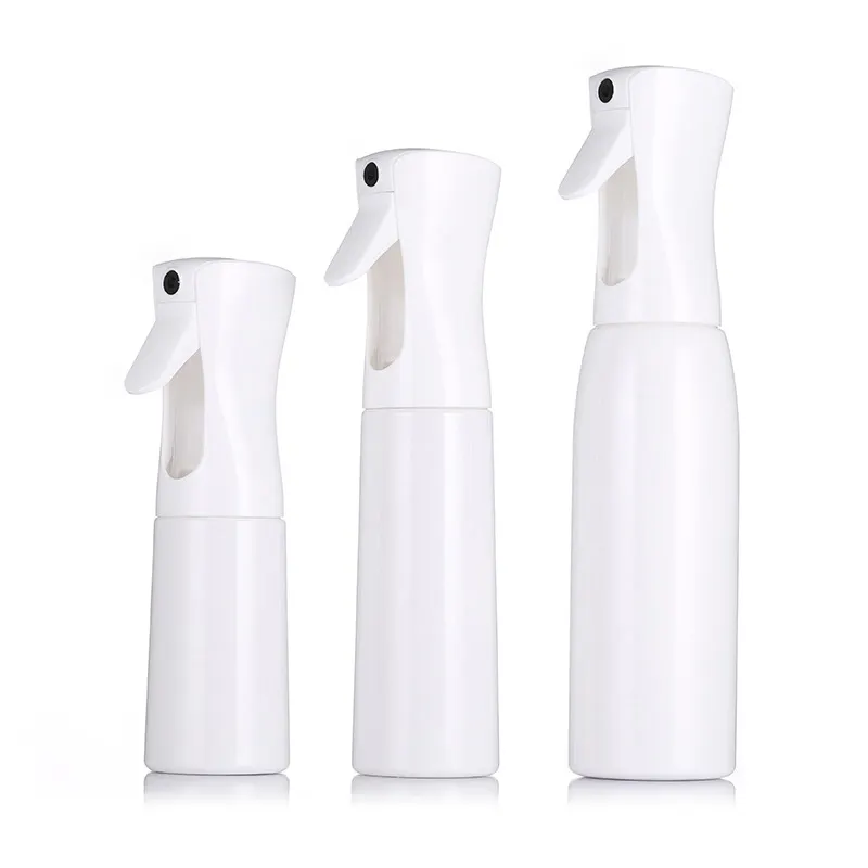 Trigger sprayer 160ml 200ml 300ml 500ml Refillable Plastic Water Spray Hair Salon Continuous Mist Spray Bottle