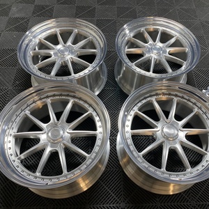 Jantes forgées 2 pièces, finition argent brossé, 17-24 pouces, à déport profond, <span class=keywords><strong>10</strong></span> rayons, en alliage, pour voitures de sport, voitures de musculation et pick-up - Product Image 4