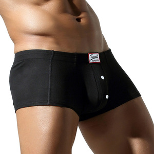 Intimo personalizzato <span class=keywords><strong>uomo</strong></span> intimo viscosa <span class=keywords><strong>Boxer</strong></span> <span class=keywords><strong>con</strong></span> bottone da <span class=keywords><strong>uomo</strong></span> tinta unita <span class=keywords><strong>Boxer</strong></span> di alta qualità - Product Image 5