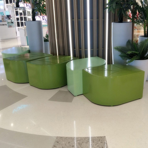 Set da Giardino in Fibra di Vetro FRP Personalizzato, Sgabelli Moderni per Lounge, Sedie Portatili e Durevoli per Hotel e Appartamenti, Design Floreale - Product Image 3