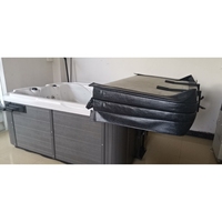NEWDO NDC-01 Lève-couvercle de spa extérieur moderne en aluminium réglable manuellement, installation facile, capacité 50-60 kg, épaisseur 2 mm