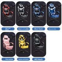 Chaise de jeu e-sport ergonomique pour ordinateur et bureau à domicile avec accoudoirs intégrés, design moderne et minimaliste