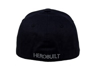 China 6 paneles de algodón negro liso en blanco Flex ajustable banda elástica para el sudor ajuste barato gorra deportiva de béisbol sombrero