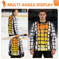 Maillot de hockey russe personnalisé, sublimation personnalisée, unisexe, adulte, résistant à l'usure, maillot de hockey de marque
