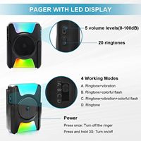 Système d'appel Daytech, pagers sans fil, fonctionnement sur piles, vibration, clignotant, équipement de soins pour personnes âgées malentendantes
