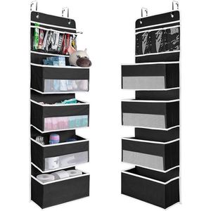 Wall Mount Hanging Organizer with 4 <b>Large</b> Pocket Organizers and 3 Small Pockets for Baby Essentials Toys Cosmetics and Sundries - Product Image 3