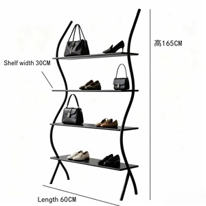 Expositor de Suelo Comercial para Tiendas de Ropa, Estante para Prendas, Zapatos y Bolsos, Estantería de Exhibición y Almacenamiento para Comercios - Product Image 3