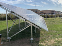 Système de support au sol pour panneaux solaires, support de montage au sol, installation facile, support flottant, durée de vie de 25 ans