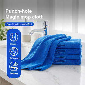 Scopa Magica con <span class=keywords><strong>Panno</strong></span> Speciale a Doppio Uso, Raschietto <span class=keywords><strong>per</strong></span> Pavimenti con Copertura in Tessuto Perforato <span class=keywords><strong>per</strong></span> Pulizia Cucina - Product Image 2