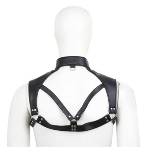 Fabricante de juguetes sexuales para adultos, venta al por mayor de body negro con tirantes de sujetador para hombre, para actuaciones en discotecas, sexy y a la moda. - Product Image 3