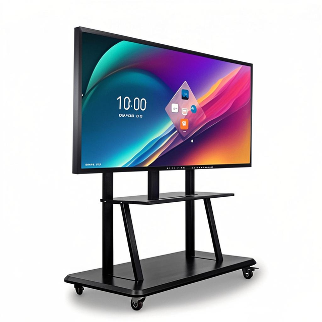 55 65 75 Inch Touch Screen Stand 4K Smart Board Digital Business Electronic Conference LCD Interactive Whiteboard