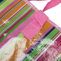 Sacs en poly en matériau recyclé RPET personnalisés, grands achats, sac en pet recyclé laminé avec fermeture à glissière