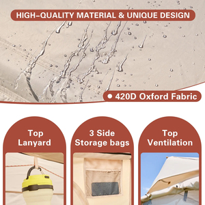 เต๊นท์เป่าลมกันน้ำสำหรับบ้าน4-6คนเต๊นท์กลางแจ้งฤดูหนาว - Product Image 2