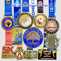 Médaille de marathon en émail doux personnalisée or argent 5K Médailles de sport en métal pour les finalistes Fabricant de médailles de karaté judo Conception gratuite