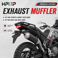 Pot d'échappement en acier inoxydable 304 pour moto, silencieux à enfiler, compatible avec CFMOTO 450MT IBEX 450 2024-2025