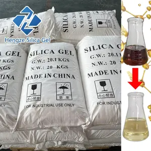 Olio esausto alla raffineria di carburante diesel prodotti chimici di silice catalizzatore agente sbiancante sabbia di gel di silice