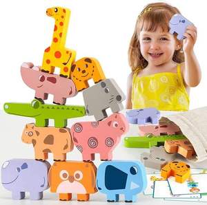 Produits de dropshipping 2026 : Jouets Montessori en bois, blocs d'empilage animaux – Service de sourcing en Chine - Product Image 1