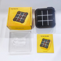 Jeu de société de stratégie familial ABS, niveau de compétence intermédiaire, jeu électronique portable de tic-tac-toe pour les jeunes