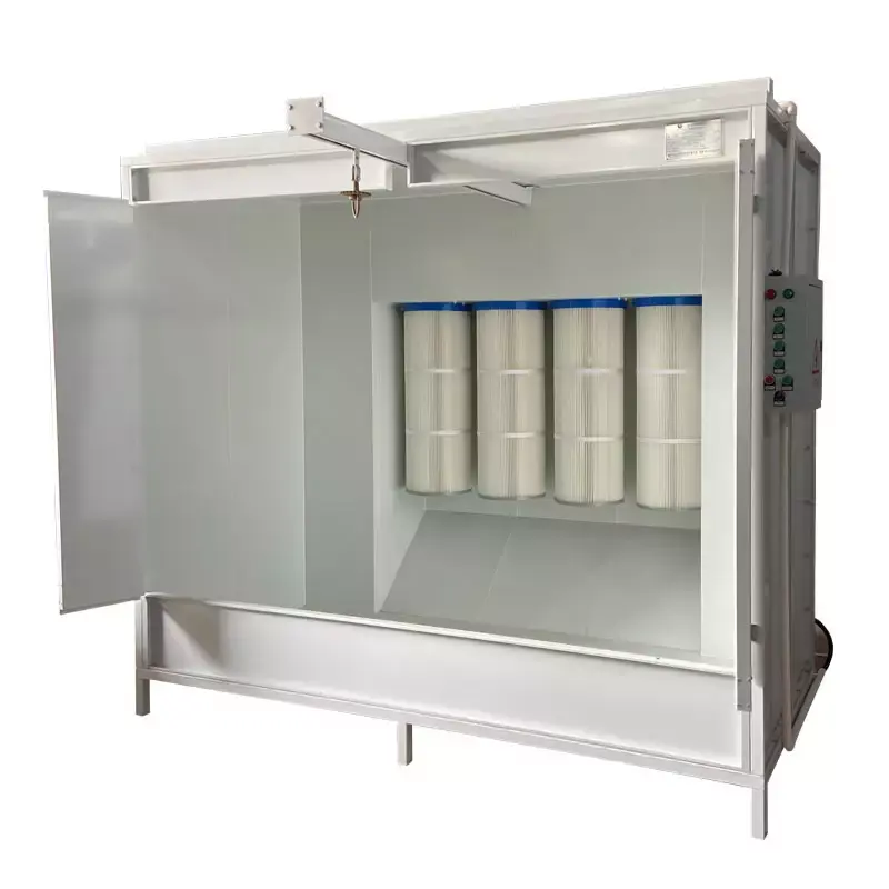 Ailin Best selling Industrial Cartridge Filter Powder Coating Paint Booth With For Metal Furniture