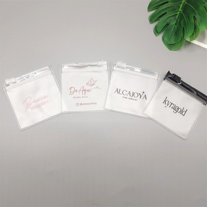 Sacs d'emballage en PVC avec fermeture éclair pour petites boucles d'oreilles, avec logo personnalisé, pochette à bijoux recyclée, sac en plastique à fermeture éclair, mini - Product Image 3
